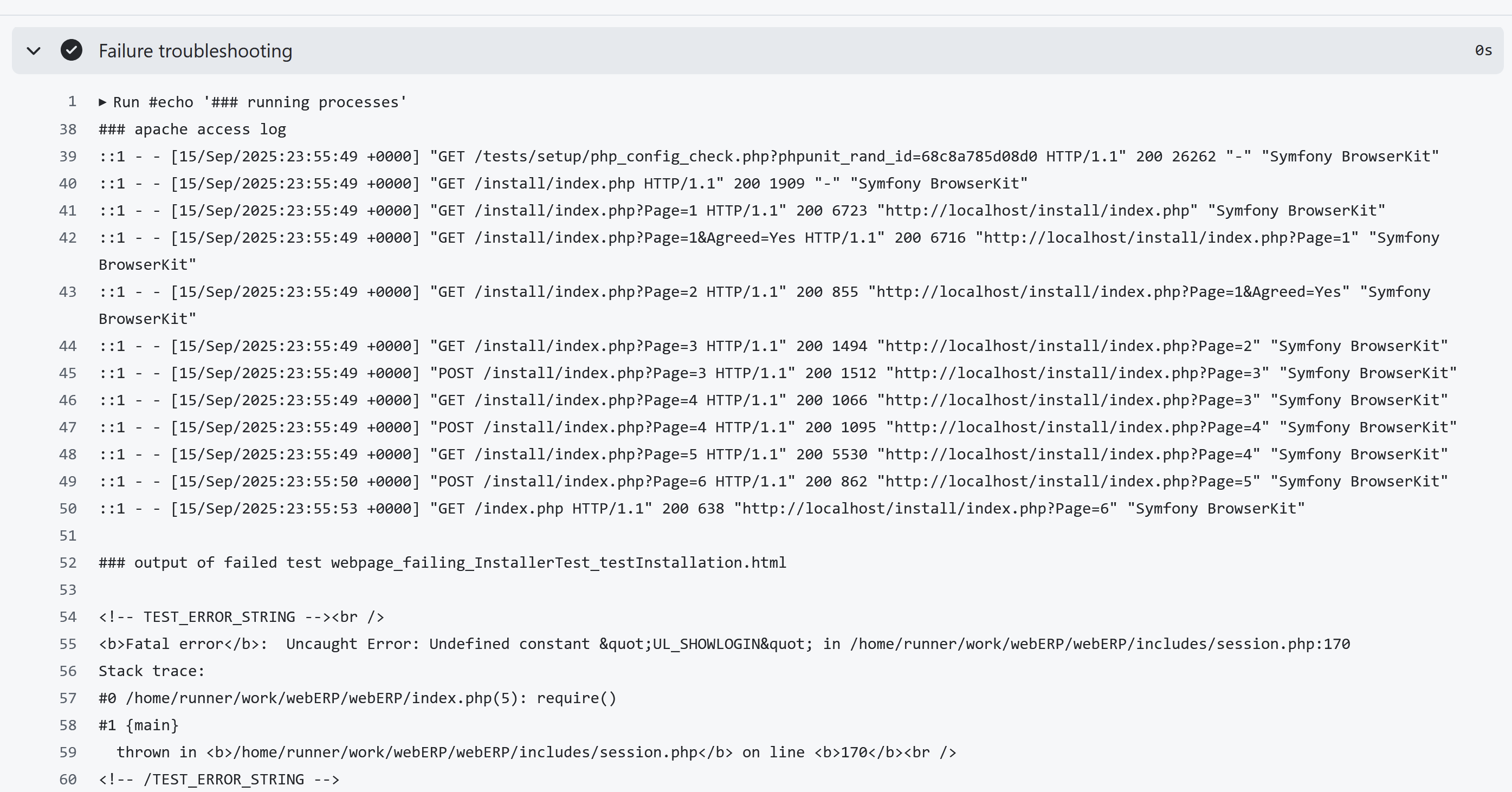 screenshot of github webpage